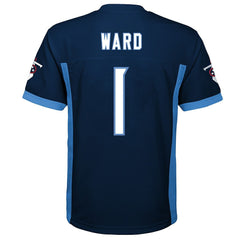 Cameron Ward Tennessee Titans Youth Replica Player Jersey - Navy - NFL