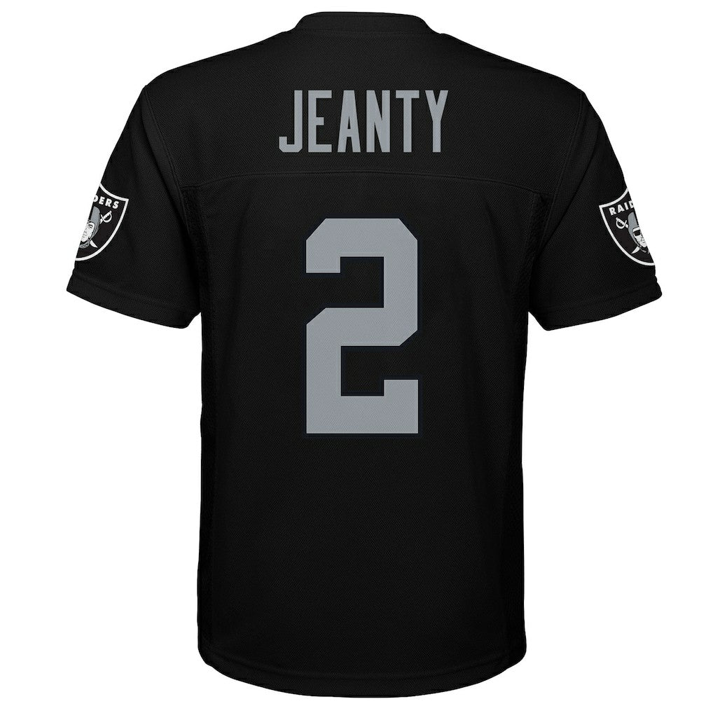 Ashton Jeanty Las Vegas Raiders Youth Replica Player Jersey - Black - NFL