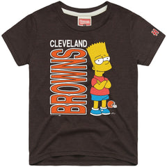 Cleveland Browns Homage x The Simpsons Unisex Tri-Blend T-Shirt - Brown - NFL