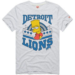 Detroit Lions Homage x The Simpsons Unisex Tri-Blend T-Shirt - White - NFL