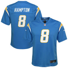 Omarion Hampton Los Angeles Chargers Youth Team Game Jersey - Powder Blue - Nike