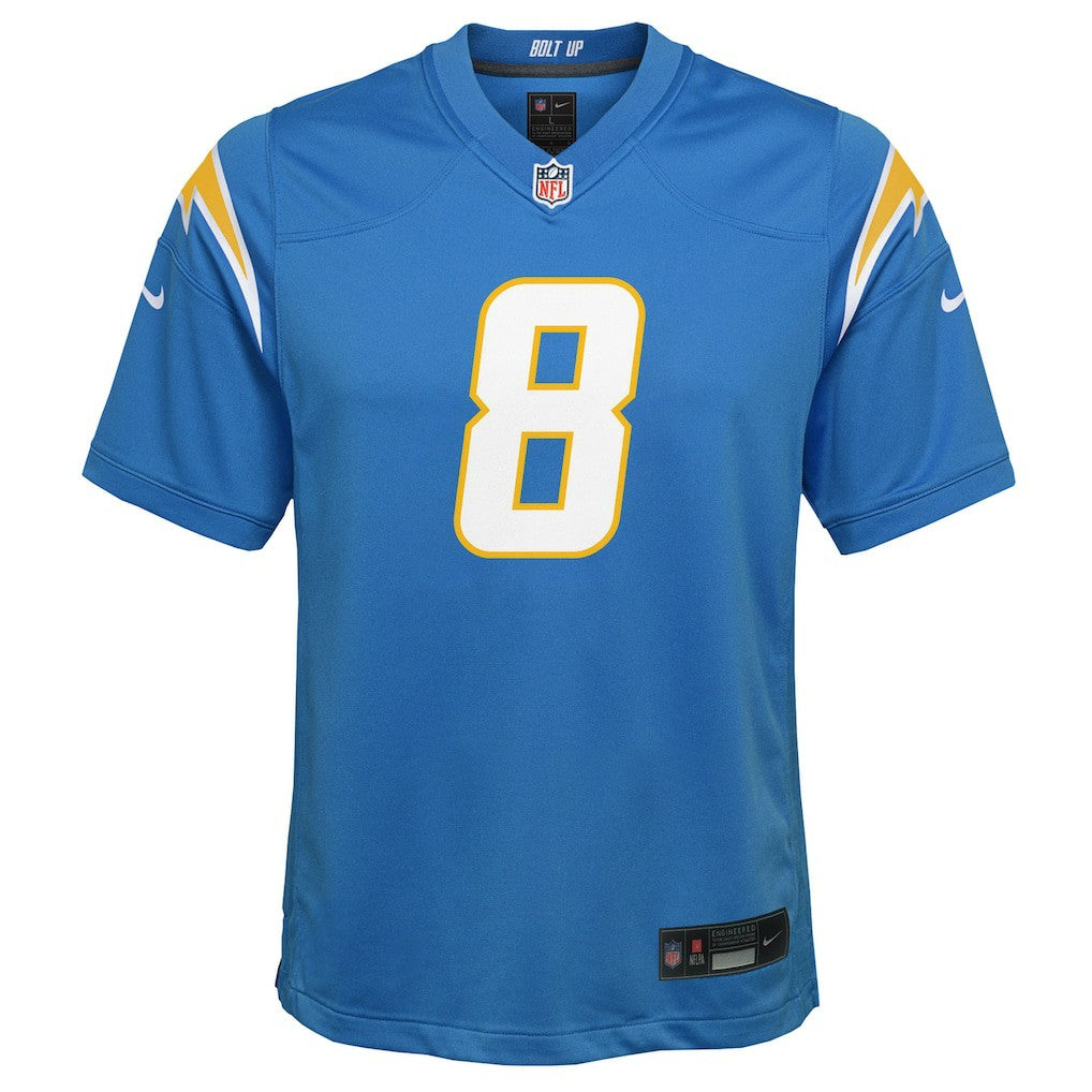 Omarion Hampton Los Angeles Chargers Youth Team Game Jersey - Powder Blue - Nike