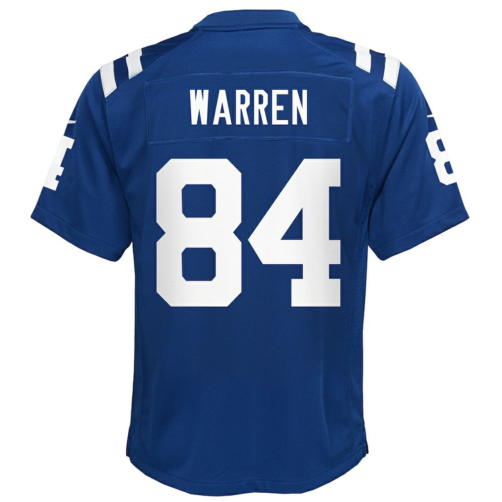 Tyler Warren Indianapolis Colts Youth Team Game Jersey - Royal - Nike
