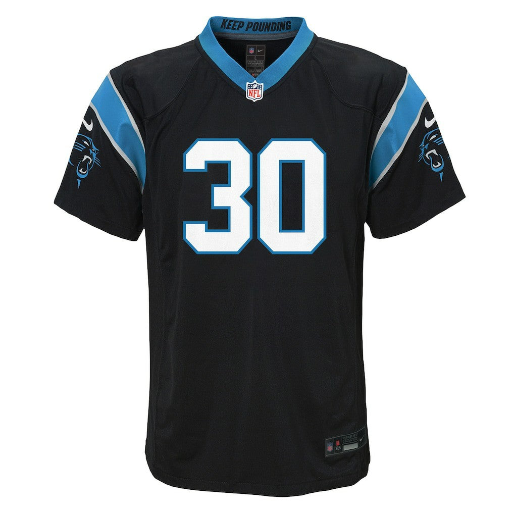 Chuba Hubbard Carolina Panthers Youth Team Game Jersey - Black - Nike