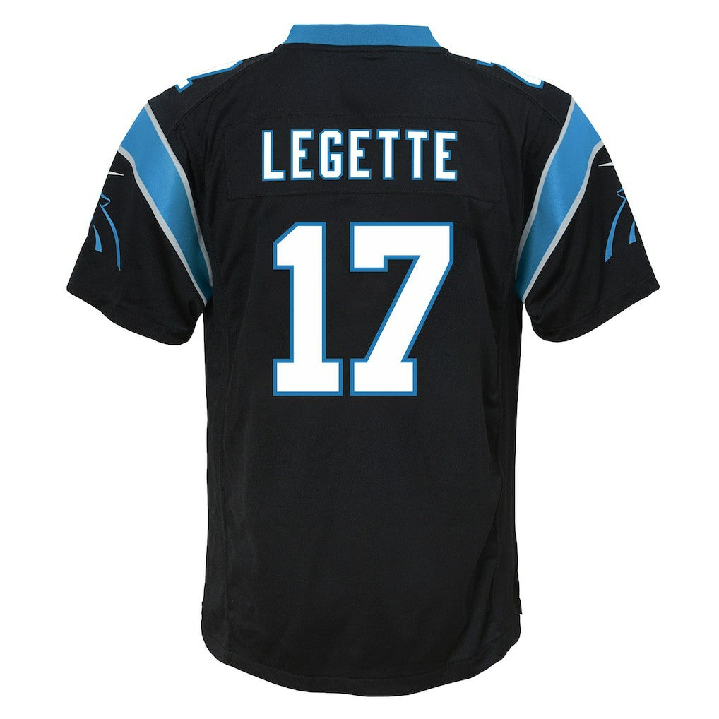 Xavier Legette Carolina Panthers Youth Team Game Jersey - Black - Nike