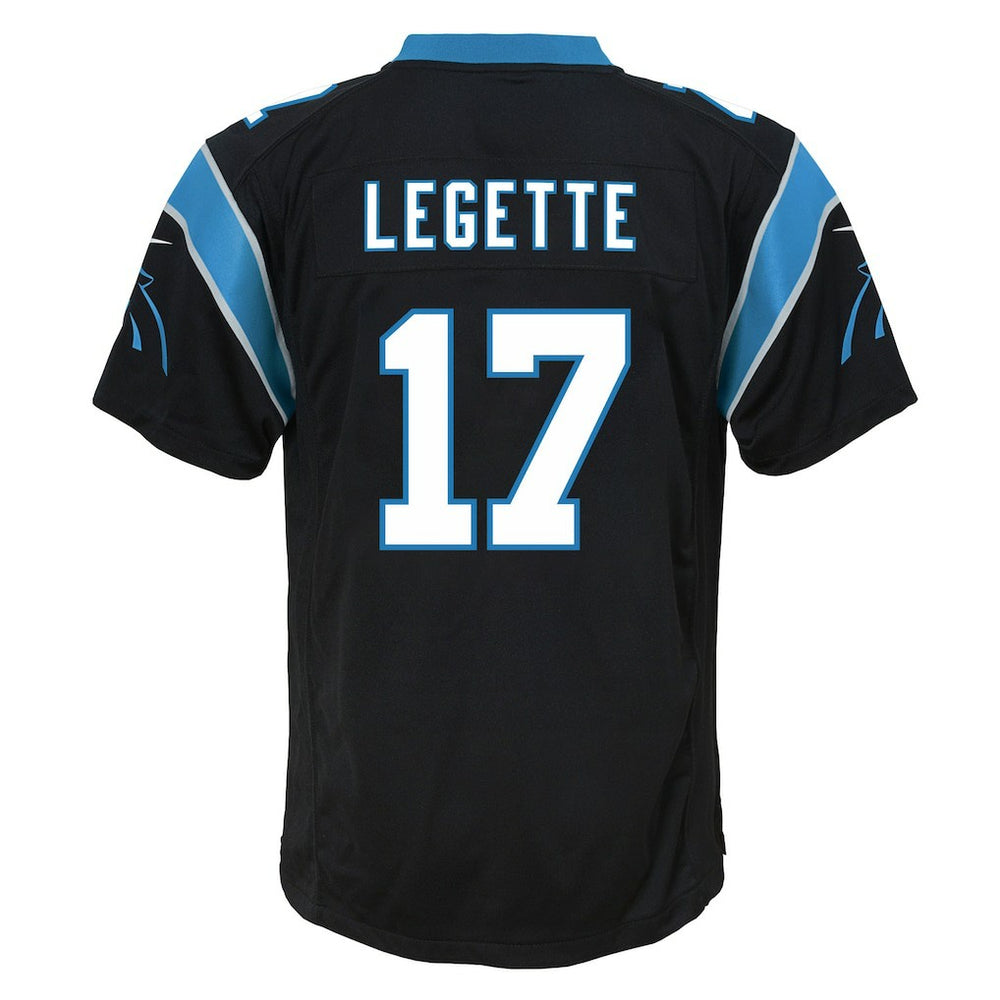 Xavier Legette Carolina Panthers Youth Team Game Jersey - Black - Nike