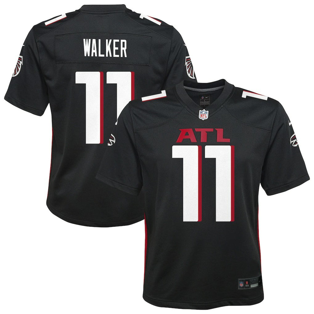 Jalon Walker Atlanta Falcons Youth Team Game Jersey - Black - Nike
