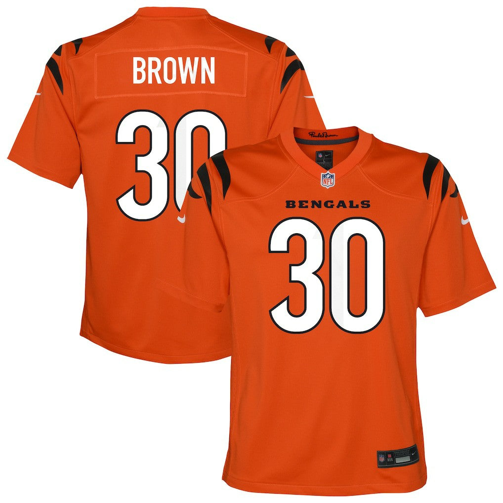 Chase Brown Cincinnati Bengals Youth Youth - Orange - Nike