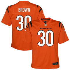 Chase Brown Cincinnati Bengals Youth Youth - Orange - Nike