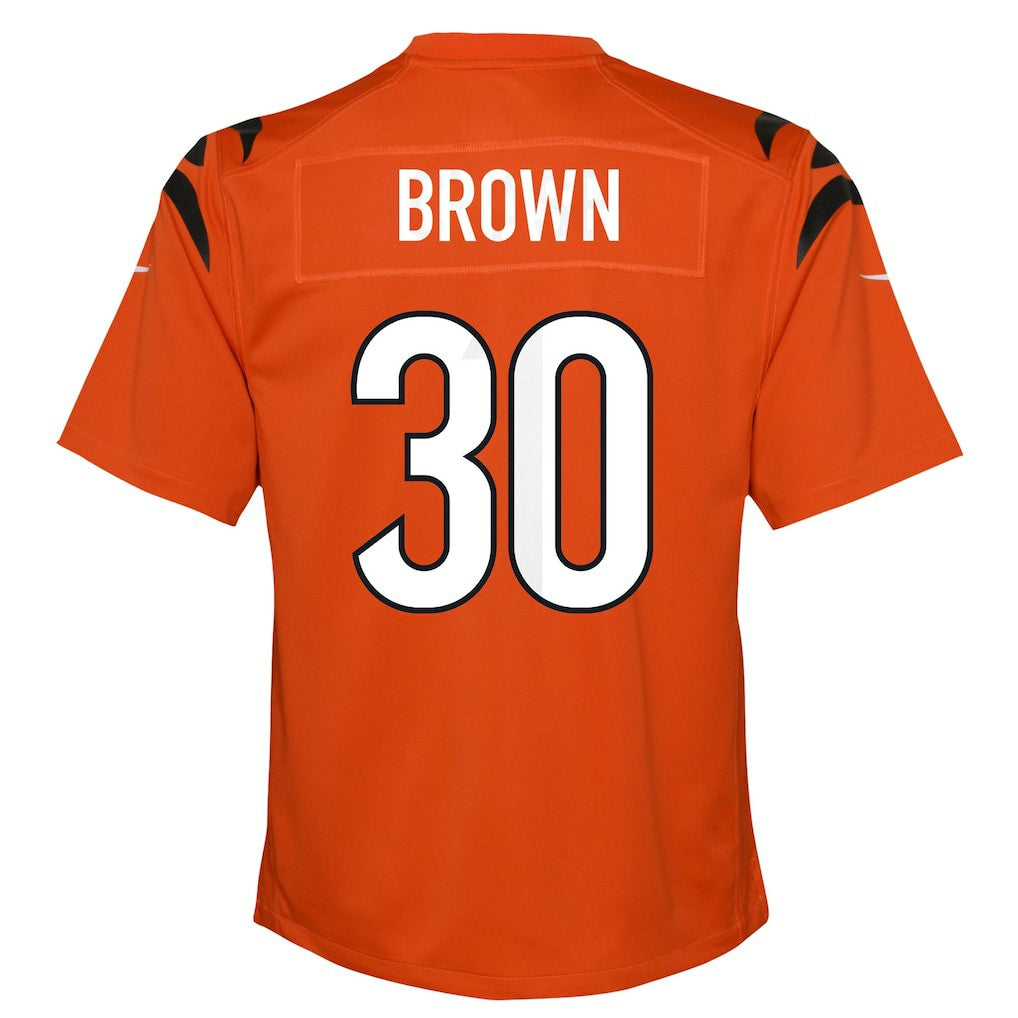 Chase Brown Cincinnati Bengals Youth Youth - Orange - Nike