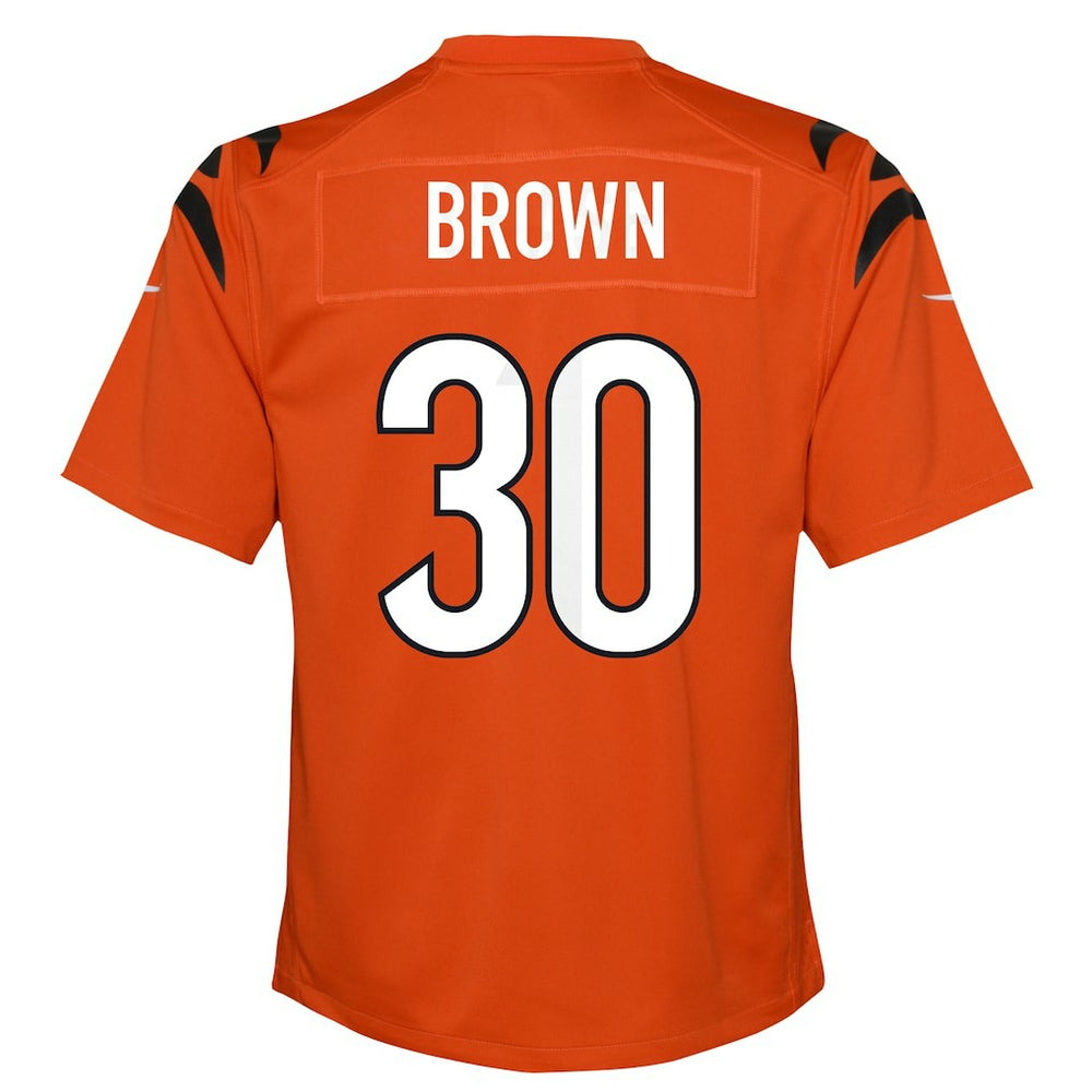 Chase Brown Cincinnati Bengals Youth Youth - Orange - Nike