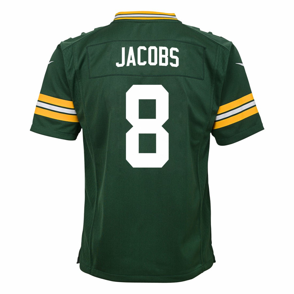 Josh Jacobs Green Bay Packers Youth Team Game Jersey - Green - Nike