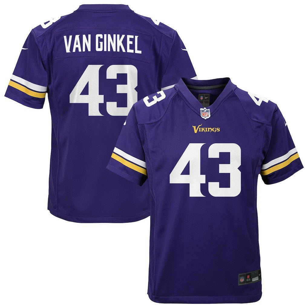 Andrew Van Ginkel Minnesota Vikings Youth Youth - Purple - Nike