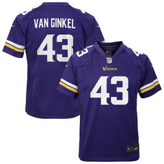 Andrew Van Ginkel Minnesota Vikings Youth Youth - Purple - Nike