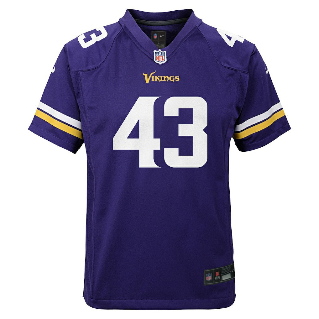 Andrew Van Ginkel Minnesota Vikings Youth Youth - Purple - Nike