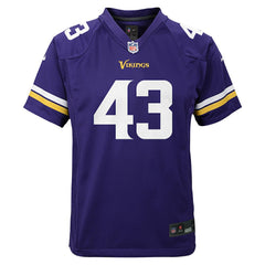 Andrew Van Ginkel Minnesota Vikings Youth Youth - Purple - Nike