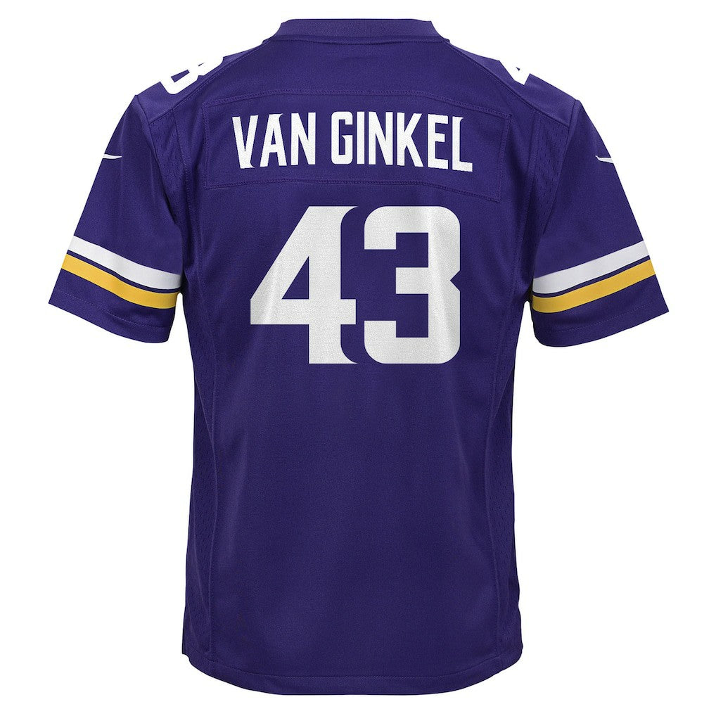Andrew Van Ginkel Minnesota Vikings Youth Youth - Purple - Nike