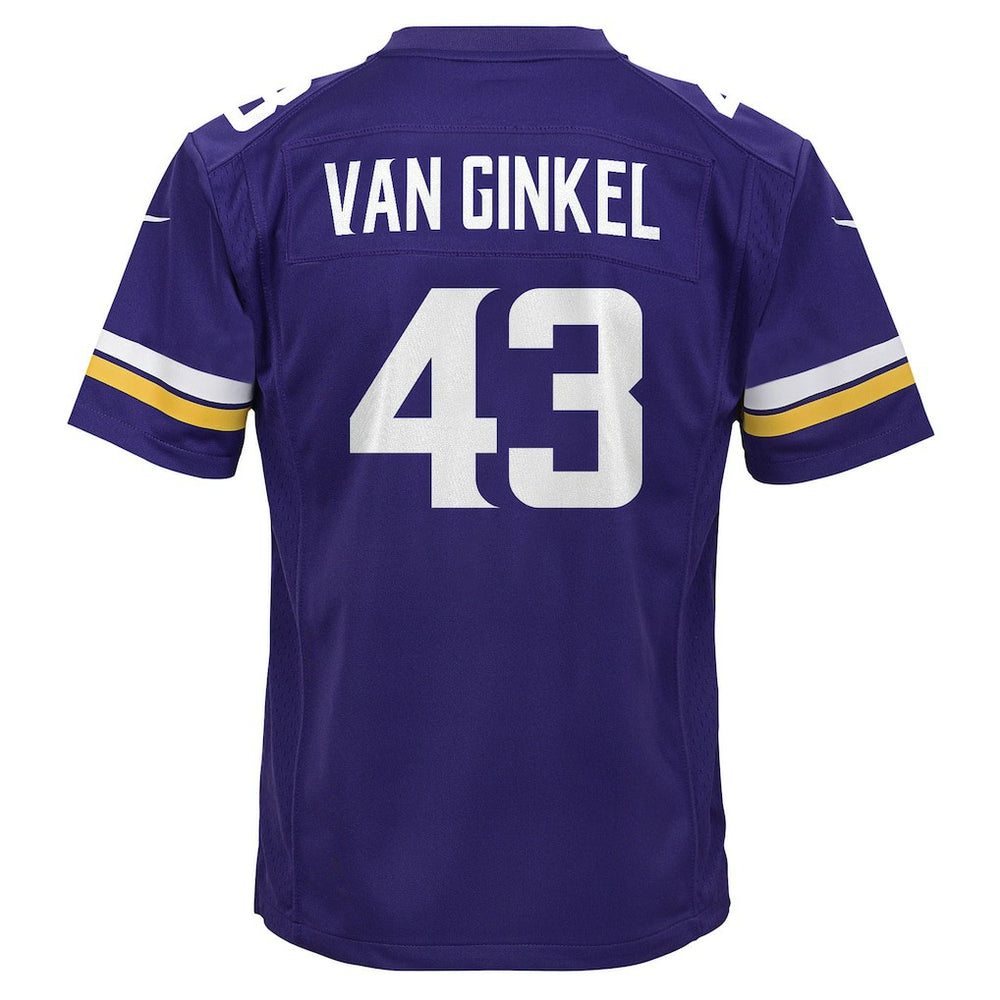 Andrew Van Ginkel Minnesota Vikings Youth Youth - Purple - Nike