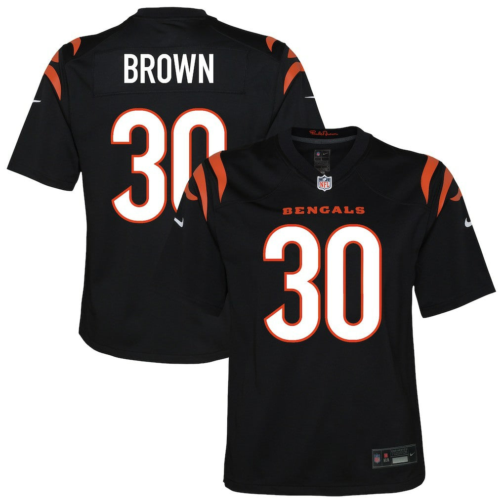 Chase Brown Cincinnati Bengals Youth Youth - Black - Nike