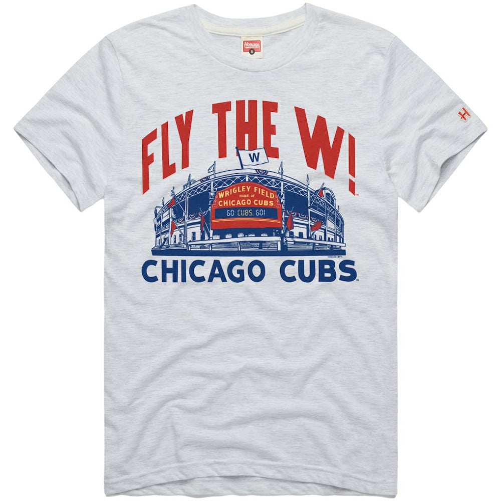 Chicago Cubs Homage Hyper Local Refresh Tri-Blend T-Shirt Discount