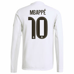 Adidas - Kylian Mbappé Real Madrid 2025/26 Home Long Sleeve Player Jersey - White