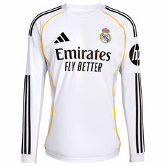 Adidas - Kylian Mbappé Real Madrid 2025/26 Home Replica Player Jersey - White