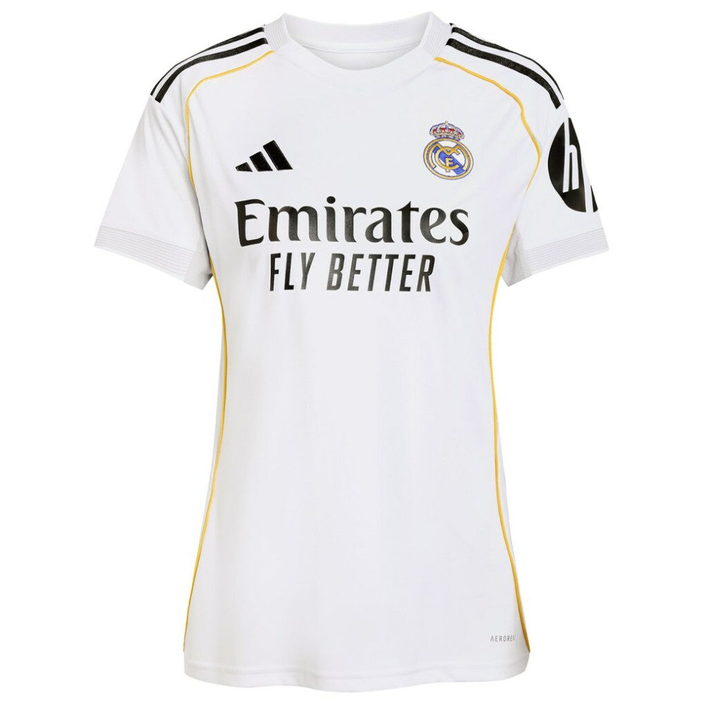Adidas - Kylian Mbappé Real Madrid Women's 2025/26 Home Replica Player Jersey - White