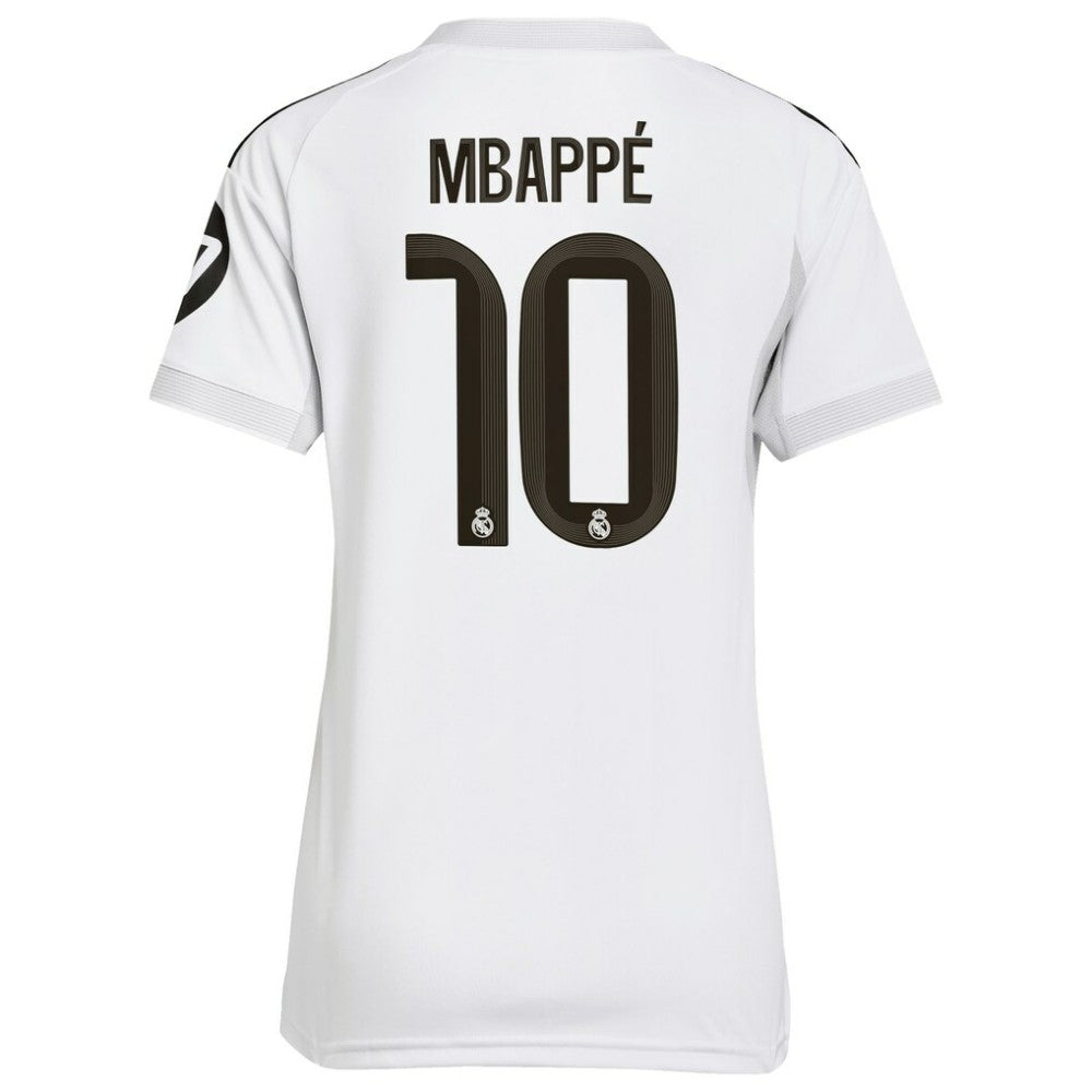 Adidas - Kylian Mbappé Real Madrid Women's 2025/26 Home Replica Player Jersey - White