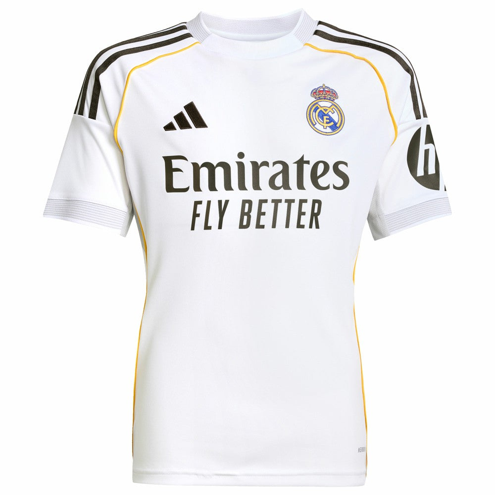 Adidas - Kylian Mbappé Real Madrid Youth 2025/26 Home Replica Player Jersey - White
