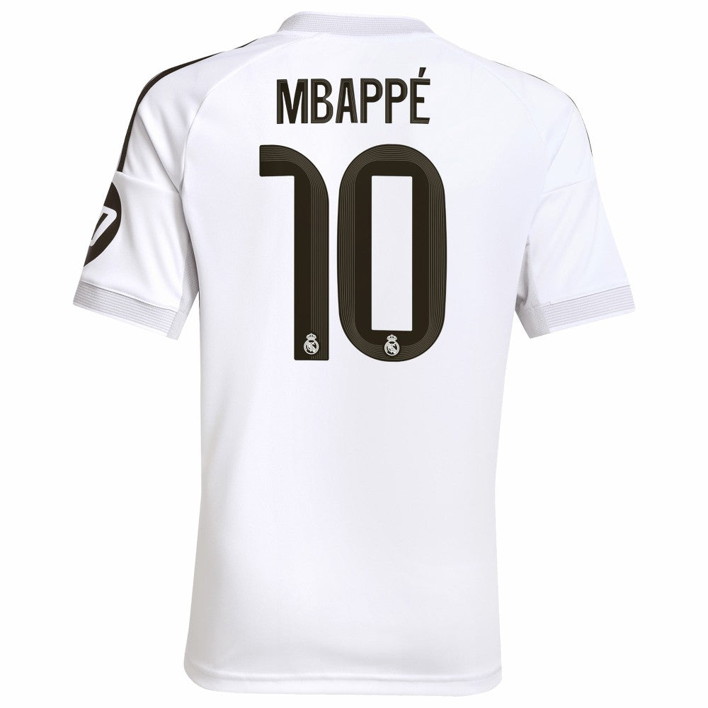 Adidas - Kylian Mbappé Real Madrid Youth 2025/26 Home Replica Player Jersey - White
