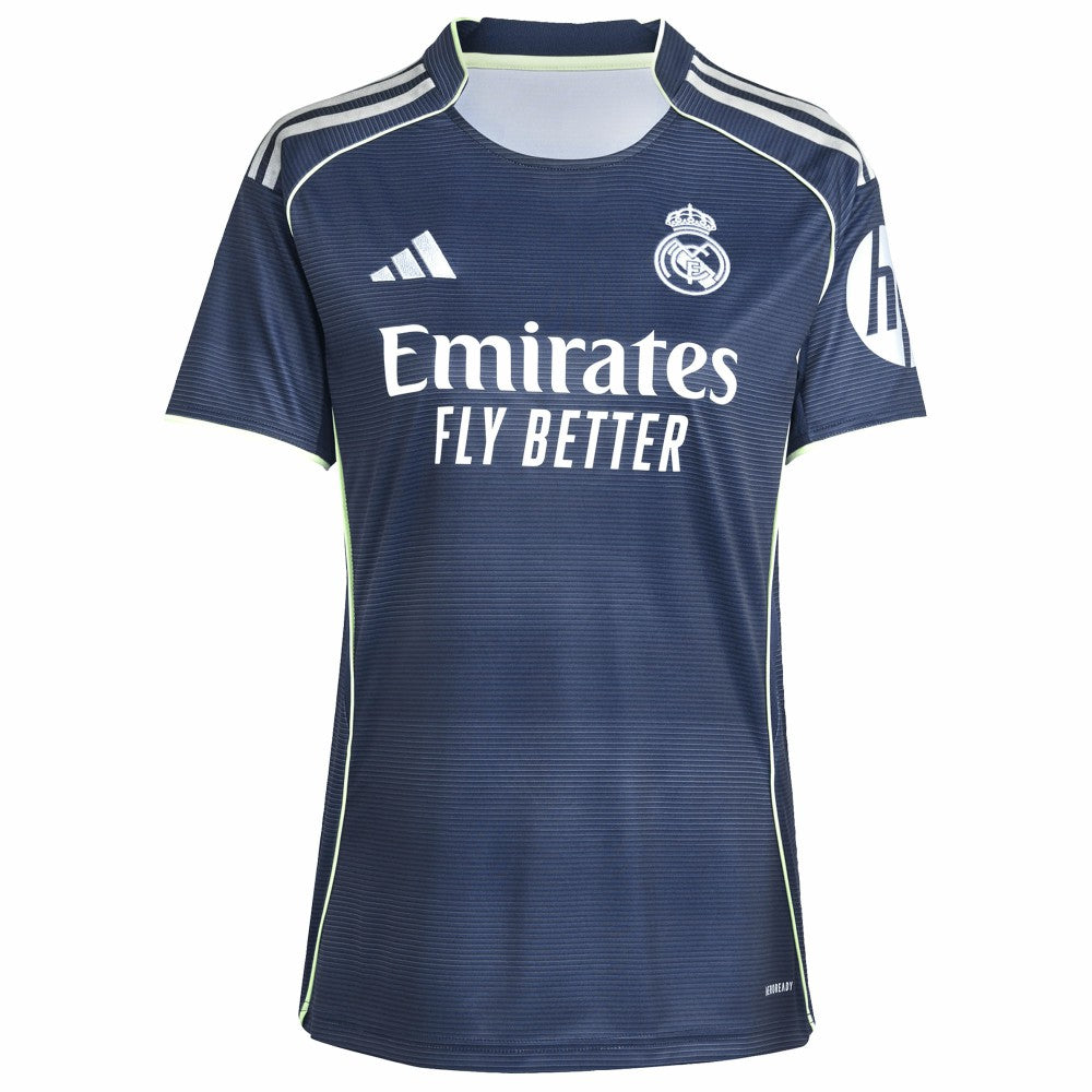 Adidas - Kylian Mbappé Real Madrid Women's 2025/26 Away Replica Player Jersey - Blue