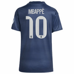 Adidas - Kylian Mbappé Real Madrid Women's 2025/26 Away Replica Player Jersey - Blue