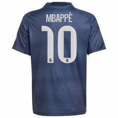 Adidas - Kylian Mbappé Real Madrid Youth 2025/26 Away Replica Player Jersey - Blue