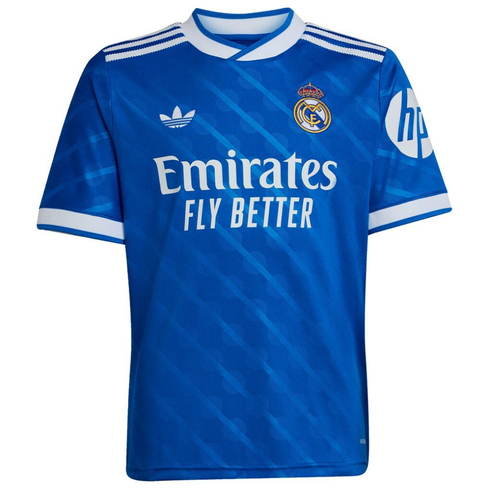 Adidas - Kylian Mbappé Real Madrid Youth 2025/26 Third Replica Player Jersey - Blue