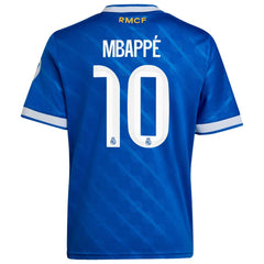 Adidas - Kylian Mbappé Real Madrid Youth 2025/26 Third Replica Player Jersey - Blue