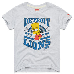 Detroit Lions Homage x The Simpsons Youth Tri-Blend T-Shirt - White - NFL