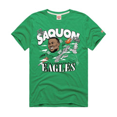 Saquon Barkley Philadelphia Eagles Homage Unisex Caricature Player Graphic Tri-Blend T-Shirt - Kelly Green - NFL