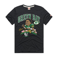 Jordan Love Green Bay Packers Homage Unisex Caricature Player Graphic Tri-Blend T-Shirt - Charcoal - NFL