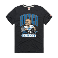 Aidan Hutchinson Detroit Lions Homage Unisex Caricature Player Graphic Tri-Blend T-Shirt - Charcoal - NFL