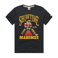 Patrick Mahomes Kansas City Chiefs Homage Unisex Caricature Player Graphic Tri-Blend T-Shirt - Charcoal - NFL