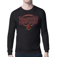 Cleveland Browns Starter Team Track Graphic Long Sleeve T-Shirt - Black - NFL
