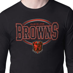 Cleveland Browns Starter Team Track Graphic Long Sleeve T-Shirt - Black - NFL