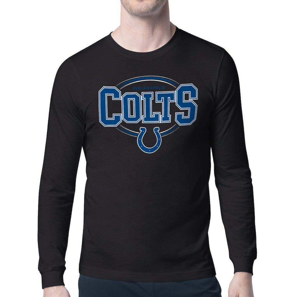 Indianapolis Colts Starter Team Track Graphic Long Sleeve T-Shirt - Black - NFL