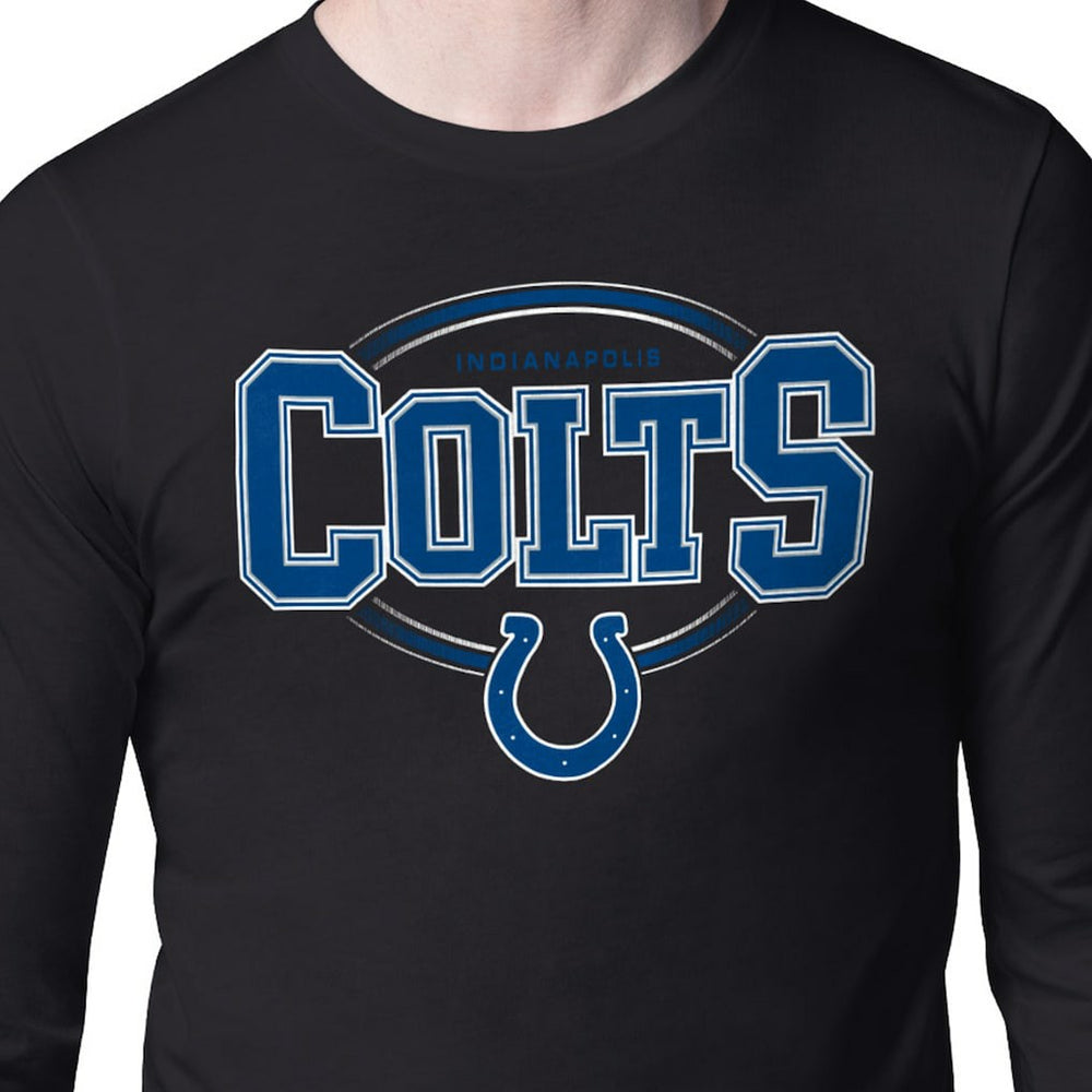 Indianapolis Colts Starter Team Track Graphic Long Sleeve T-Shirt - Black - NFL