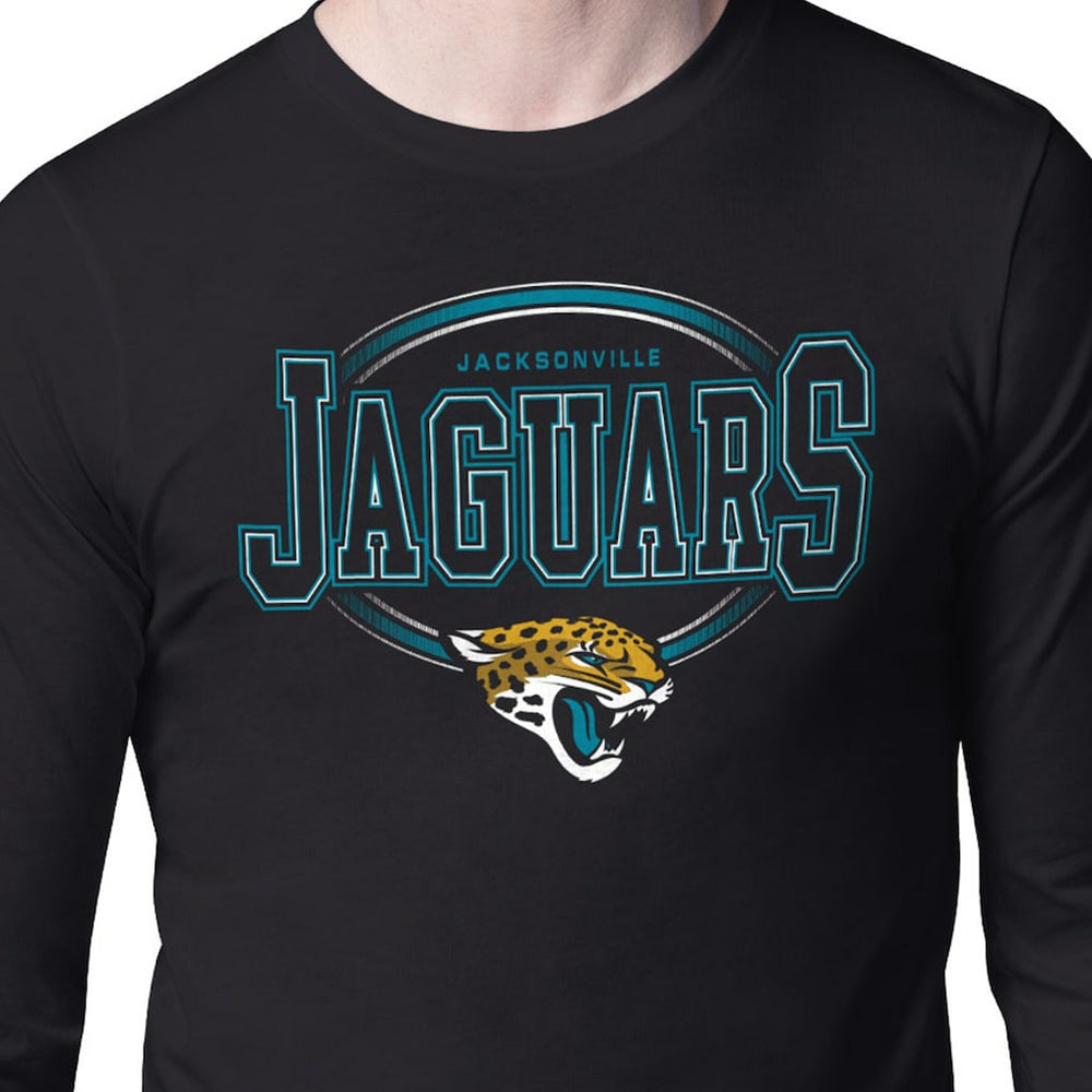 Jacksonville Jaguars Starter Team Track Graphic Long Sleeve T-Shirt - Black - NFL