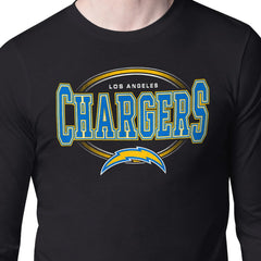 Los Angeles Chargers Starter Team Track Graphic Long Sleeve T-Shirt - Black - NFL