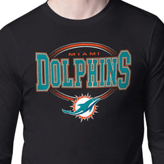 Miami Dolphins Starter Team Track Graphic Long Sleeve T-Shirt - Black - NFL
