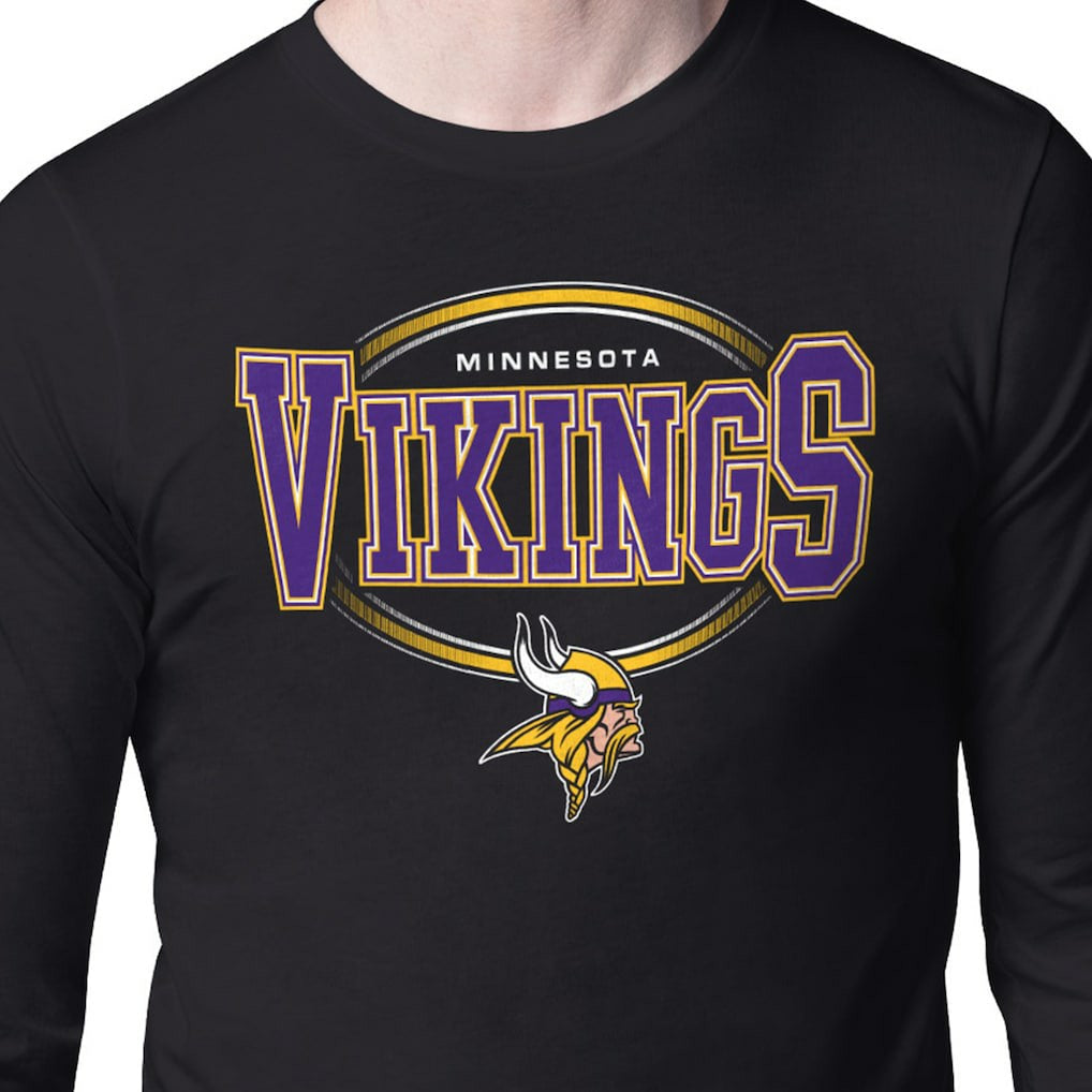 Minnesota Vikings Starter Team Track Graphic Long Sleeve T-Shirt - Black - NFL