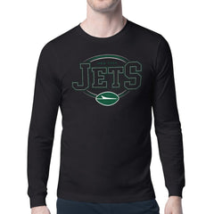 New York Jets Starter Team Track Graphic Long Sleeve T-Shirt - Black - NFL