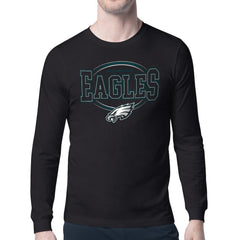 Philadelphia Eagles Starter Team Track Graphic Long Sleeve T-Shirt - Black - NFL